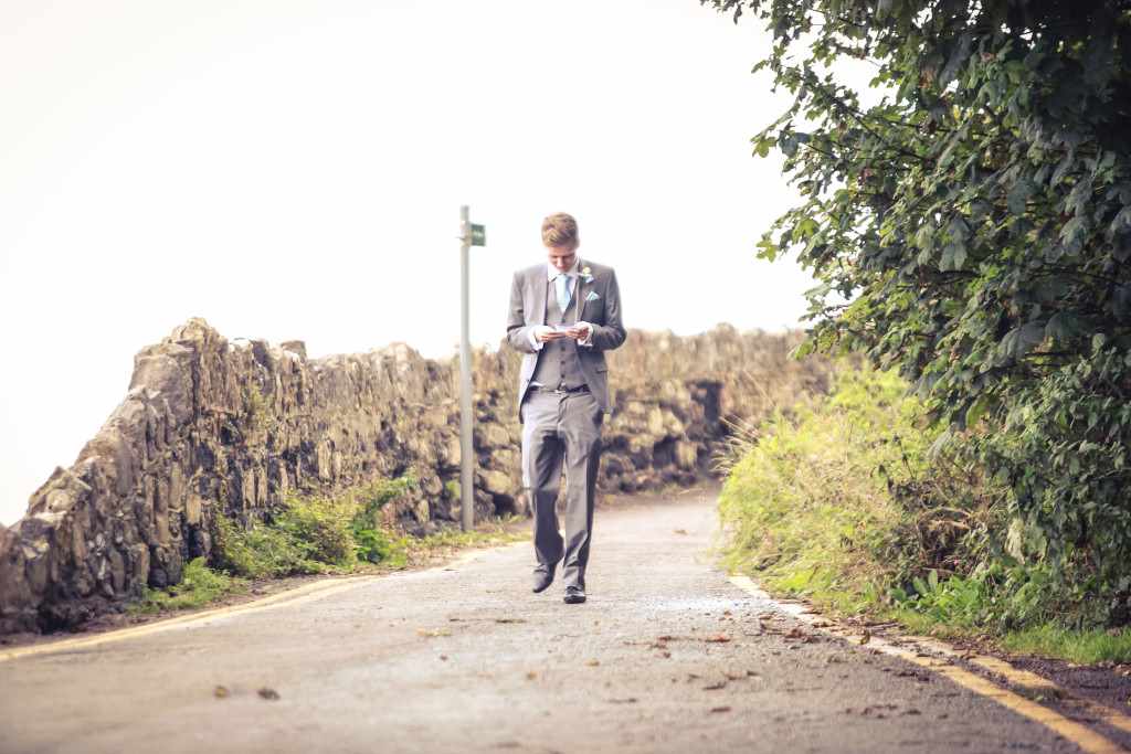 a welsh wedding one the beach. Photographs of the wedding.