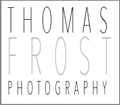 event photographer, Thomas Frost Photography logo simple and artistic