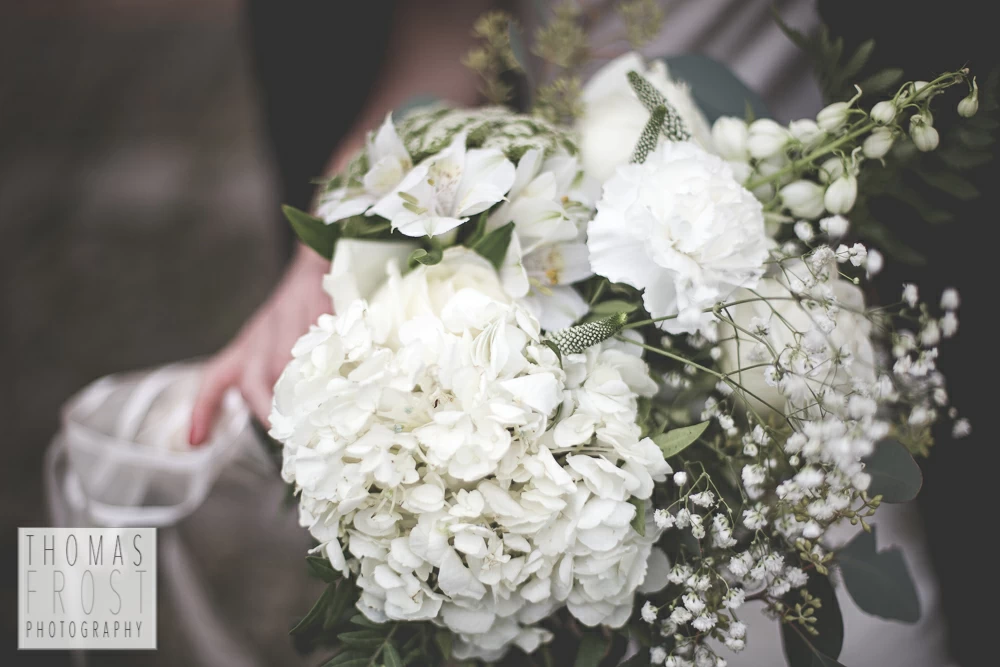 Wedding flowers at Prittlewell Priory Wedding, Southend-on-sea.