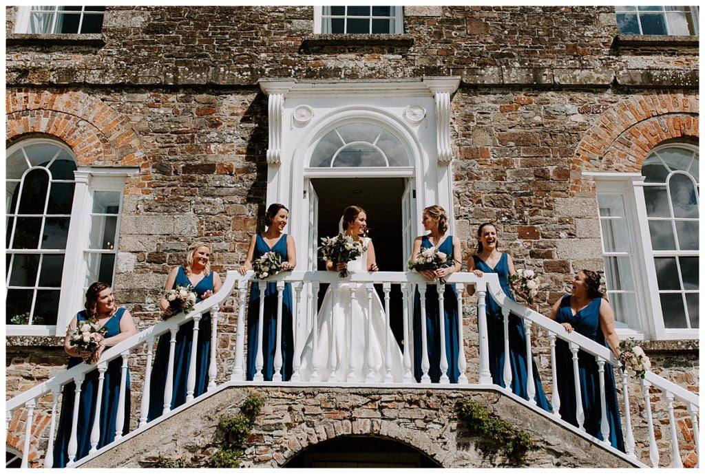 Launcells Barton Wedding photography wedding party