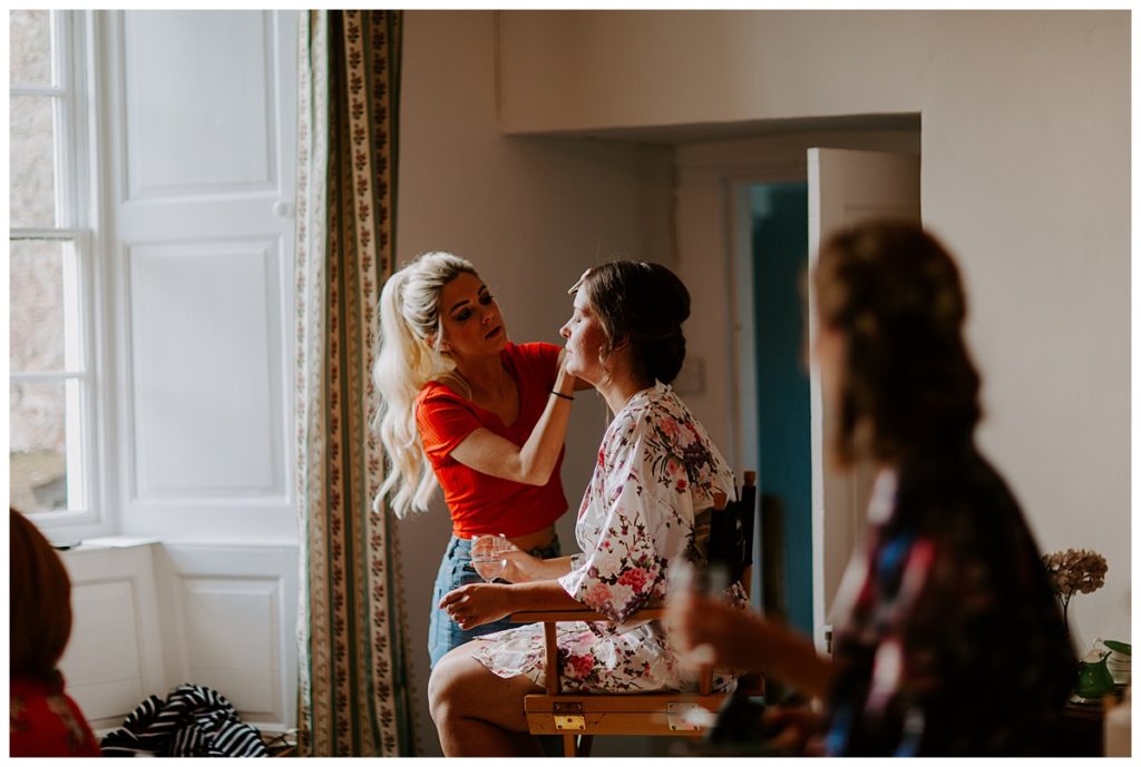 Launcells Barton Wedding makeup