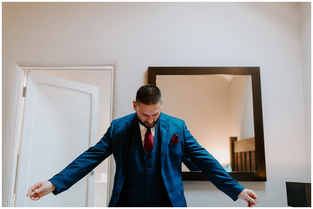 Trevenna Barn Photography groom prep