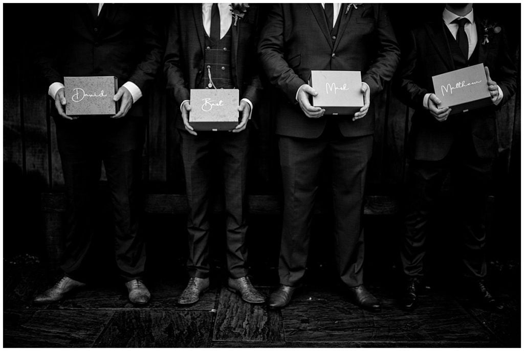 Trevenna Barn Photography grooms gifts