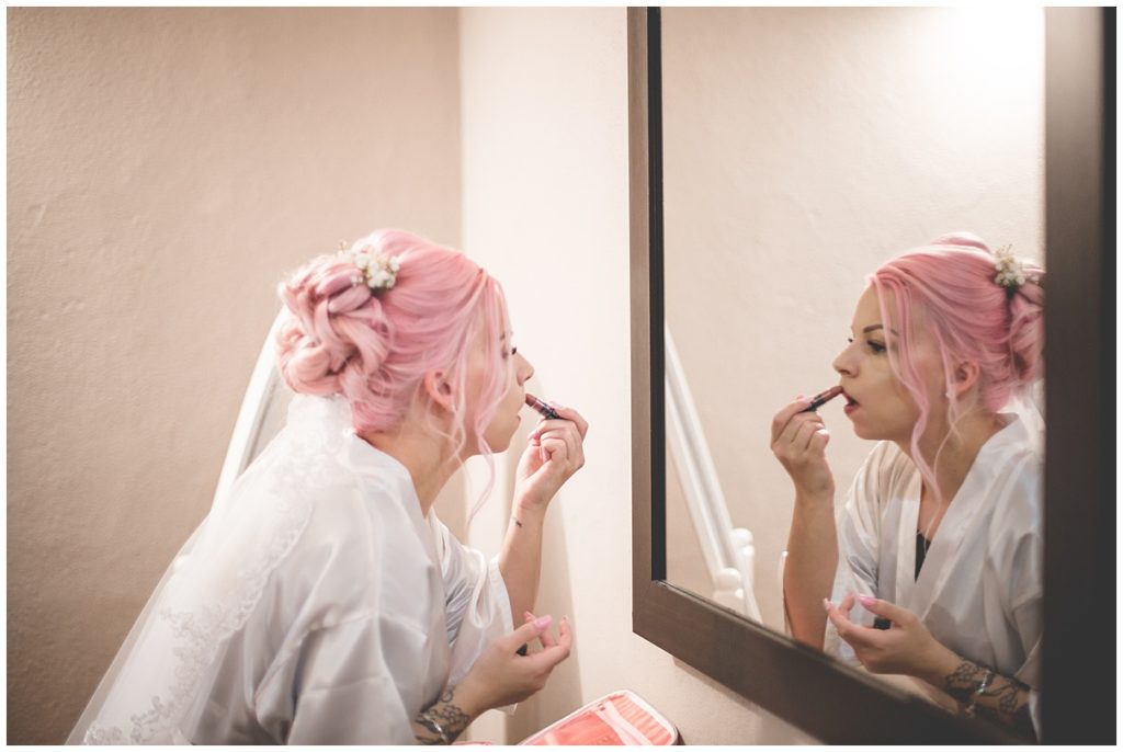 Trevenna Barn Wedding bridal prep