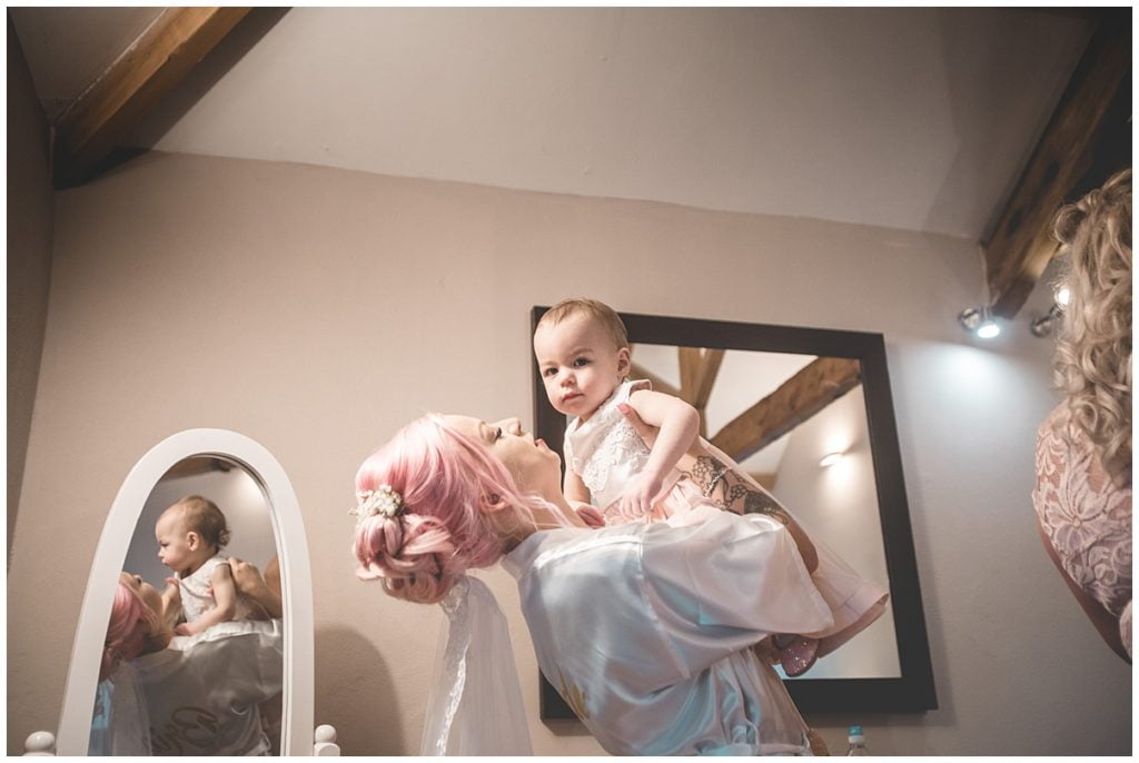 Trevenna Barn Wedding bridal prep