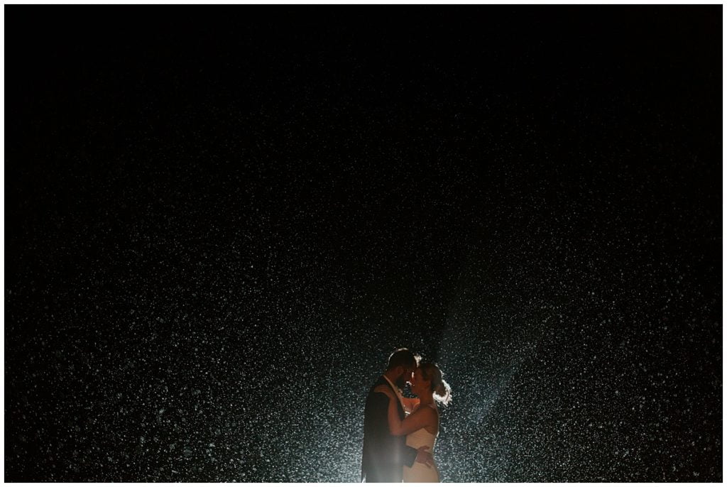 Trevenna Barn Wedding Photography night photos in rain