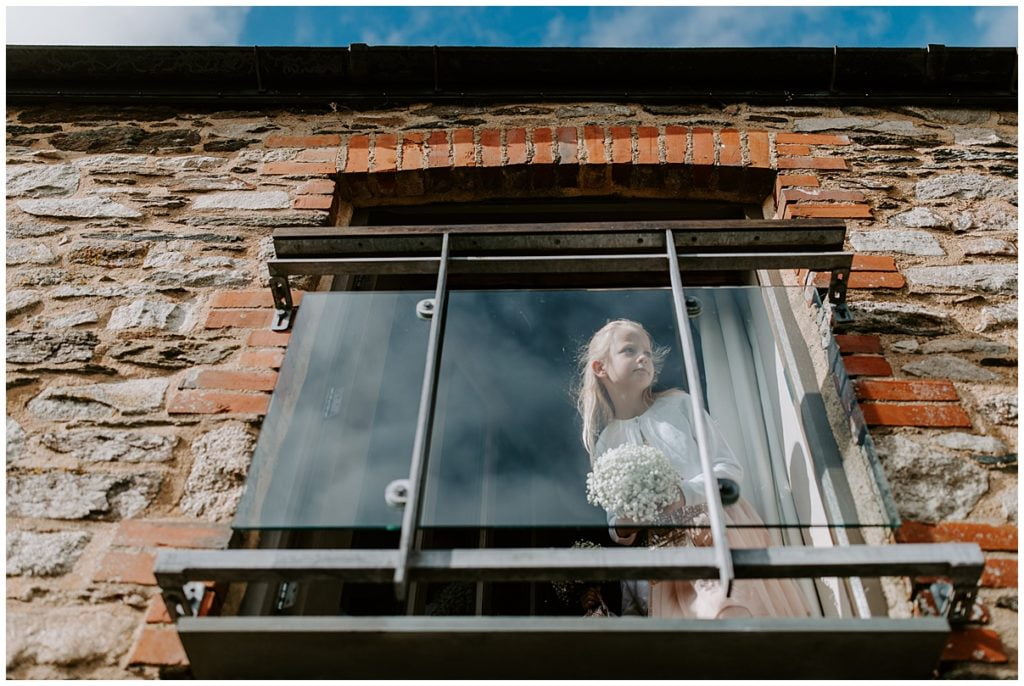Trevenna Barn Wedding Photography flower girls