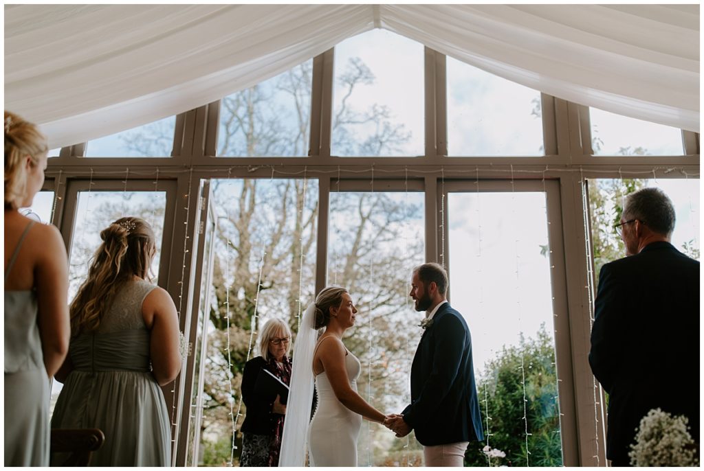 Trevenna Barn Wedding Photography ceremony room