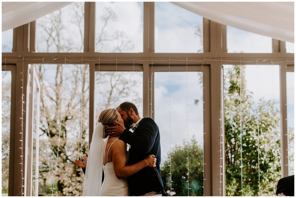 Trevenna Barn Wedding Photography ceremony room