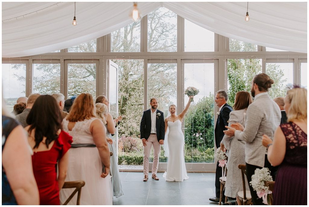 Trevenna Barn Wedding Photography ceremony room