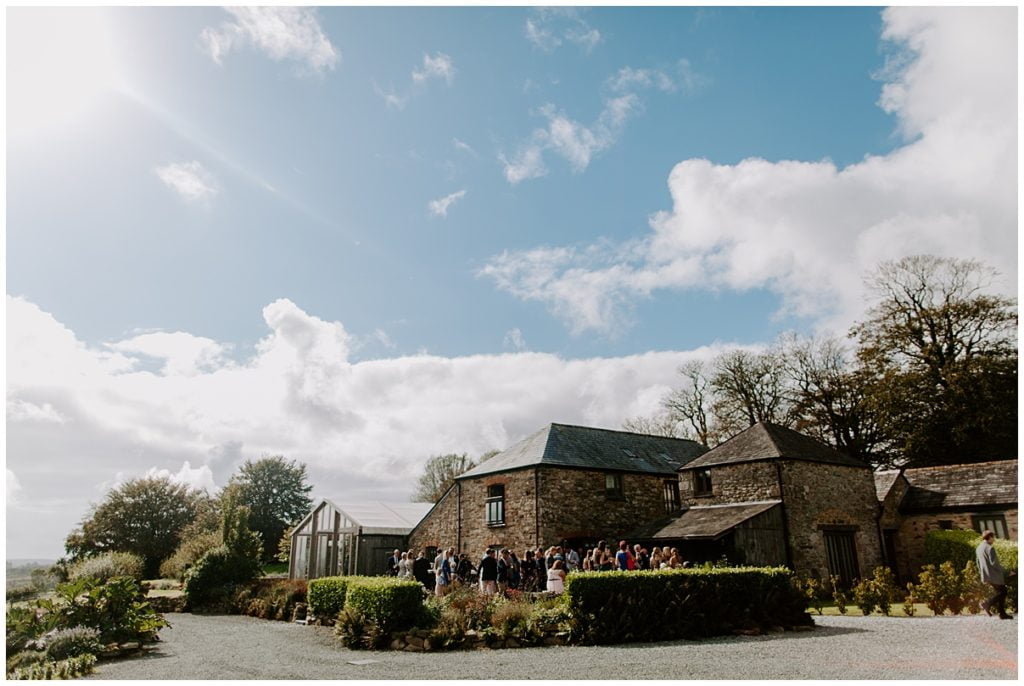 Trevenna Barn Wedding Photography ceremony room