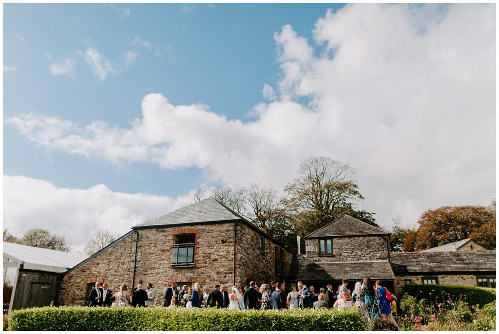 Trevenna Barn Wedding Photography ceremony room