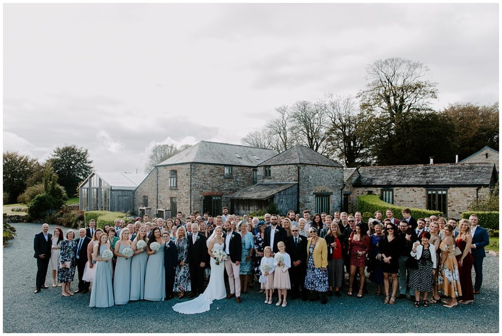 Trevenna Barn Wedding Photography ceremony room