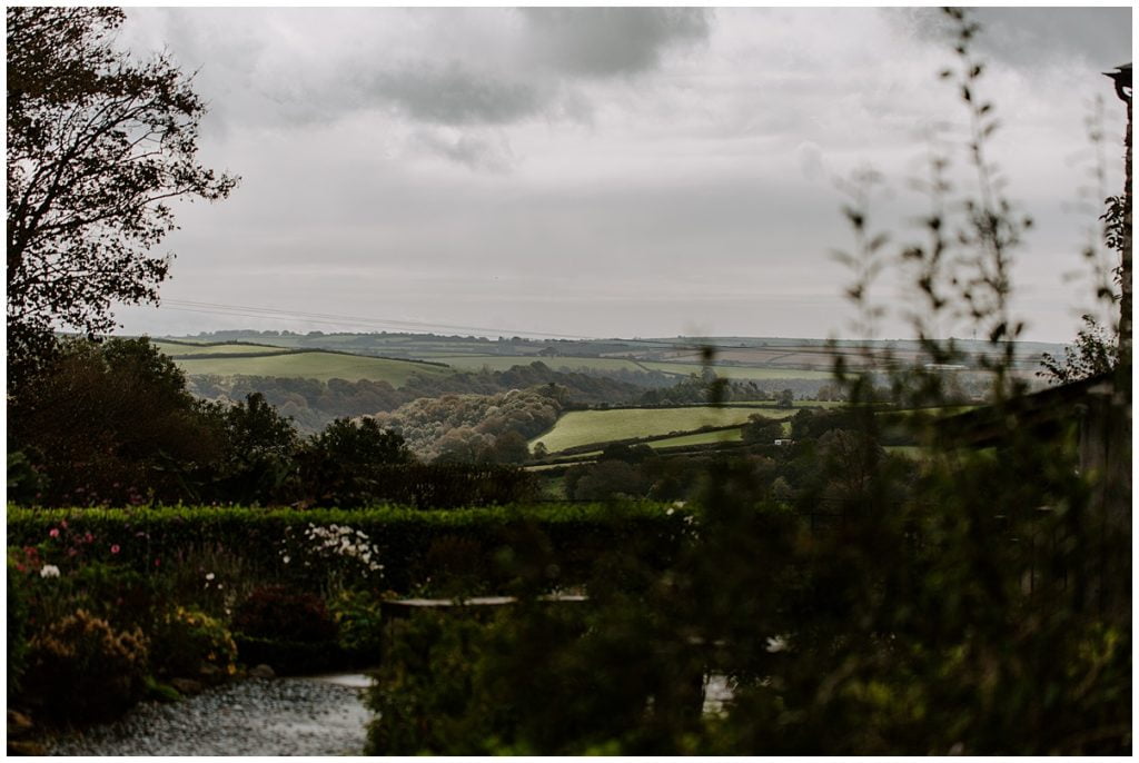 Trevenna Barn Wedding Photography view