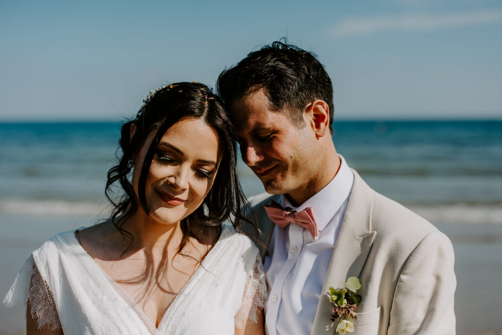 romantic image at Cornwall elopement wedding