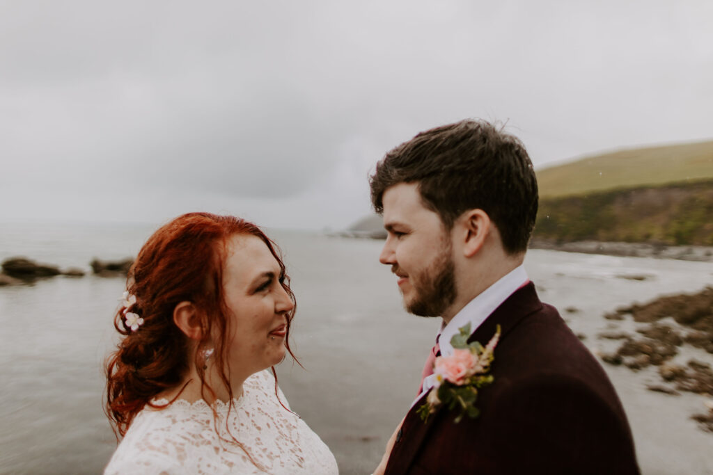 outdoor wedding in Cornwall