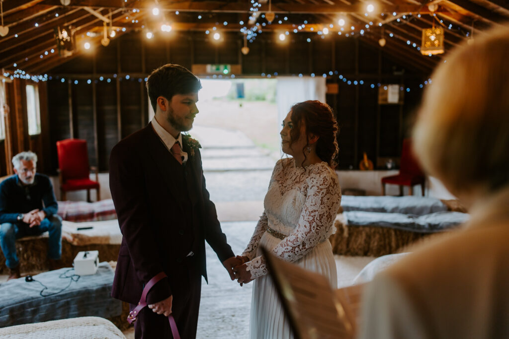 we got married at the Cowshed in Cornwall