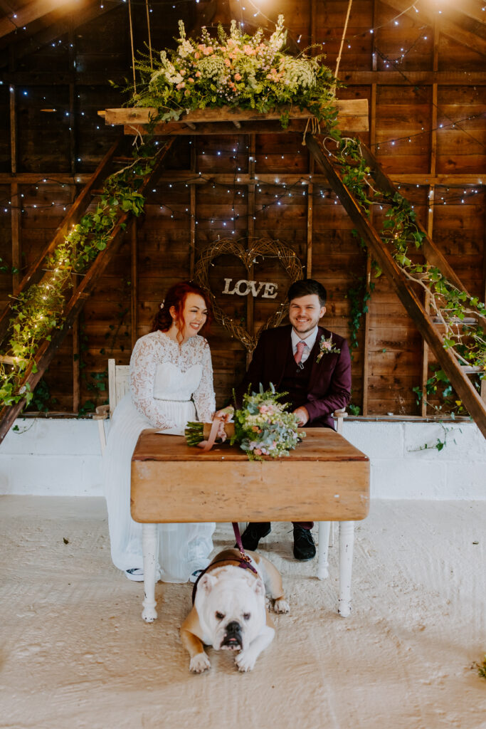 Elopement wedding at the Cowshed in Cornwall