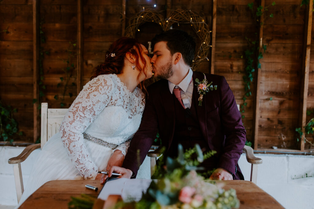 wedding day joy in Cornwall