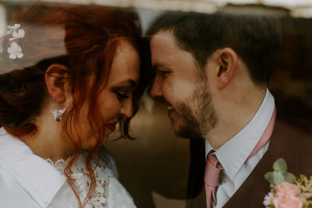 just the two of us at elopement wedding in Cornwall