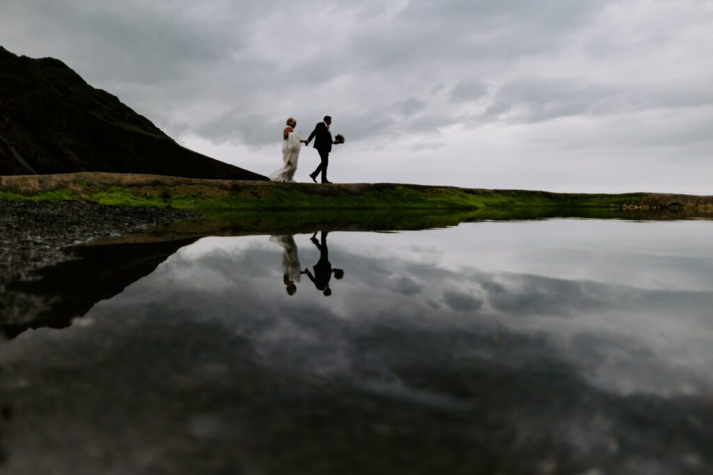 romantic beach wedding in Devon