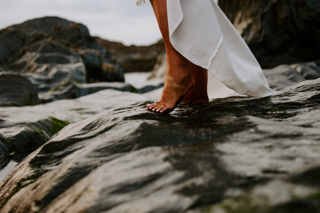 Devon beach wedding adventure
