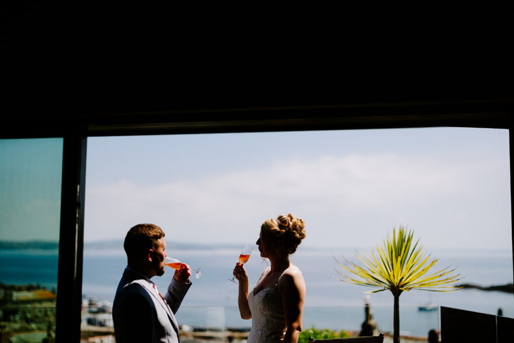 ice lollies for the couple at Cornwall wedding