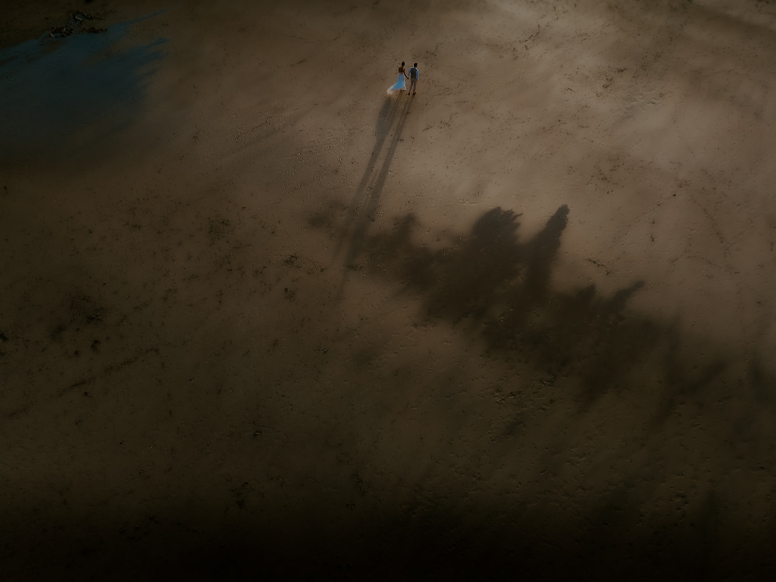 Drone Footage of a beach wedding