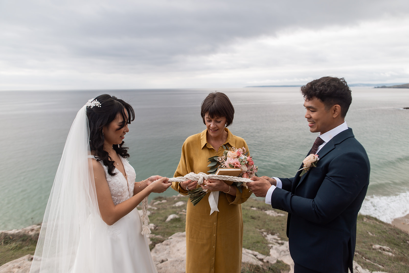 Celtic cliff handfasting in Cornwall