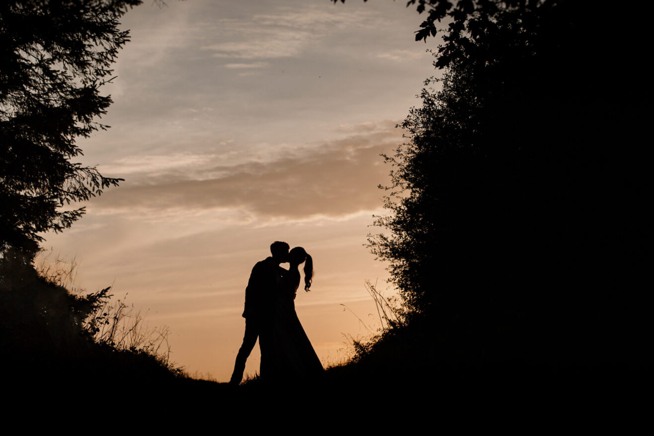 A candid wedding moment at Tredudwell Manor